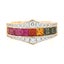 18k Rose Gold 1.88ct Channel Square Faceted Cut Rainbow Sapphire w/ Diamond Ring Carousel 6