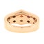 18k Rose Gold 1.88ct Channel Square Faceted Cut Rainbow Sapphire w/ Diamond Ring Carousel 8