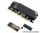 M.2 To PCIe X16 Adapter NVMe SSD Adaptor 2230-2280 Size Carousel 1