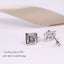 Silver Moissanite Stud Earrings "Andrea" Carousel 4