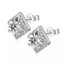Silver Moissanite Stud Earrings "Andrea" Carousel 3