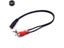 Universal RCA Cable 3.5mm Jack Stereo Audio Cable Female To 2RCA Male Socket To Carousel 6