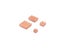 4PCS/set Metal Copper Heatsink Kit Cooler Heat Sink Passive Cooling Pad Carousel 4