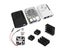 Raspberry Pi 4 ABS Injection Molded Case Black Heatsink Cooling Fan Aluminum Carousel 3