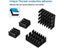 Raspberry Pi 4 ABS Injection Molded Case Black Heatsink Cooling Fan Aluminum Carousel 4