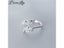 DIEERLAN Women's Wedding Jewelry Crystal Leaf Adjustable Finger Ring Carousel 2