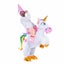 Inflatable Costume Unicorn Riding a Unicorn Air Blow-up Deluxe Christmas Costume Carousel 1