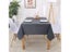 Rectangular Cotton Linen Tablecloth For Dining Table Solid Color Carousel 8