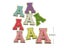 10 Piece Letter Sequin Chenille Embroidery Patches Alphabet Iron On Patches Carousel 2