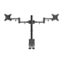 Monitor Arm Mount Dual Black Carousel 3
