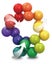 3D Shape Beads Fidget Toy Carousel 3
