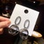 $1 reserve Gorgeous stunning silver design earrings with artificial crystal Carousel 1
