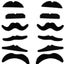 Self Adhesive Assorted Fake Moustaches Set April Fool's Day Party Trick Toys Carousel 4