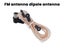FM Antenna Dipole Antenna Indoor 75 Ohm with Female PLA Connector Carousel 2