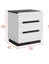 3 drawers Bedside table Carousel 1
