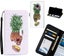 Galaxy S9 case 3 card leather wallet case printed ID Carousel 1