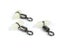 10Pcs/Lot Luminous Swivels Fishing Rolling Swivels Connector Sea Tackle Hook Carousel 5