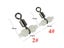 10Pcs/Lot Luminous Swivels Fishing Rolling Swivels Connector Sea Tackle Hook Carousel 6
