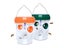 2 X Solar Powered Hanging Wasp Trap Green Orange Carousel 1