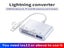 Lightning Host OTG / USB / SD / TF Card Reader Adapter Cable 3 in 1 Hub Carousel 3