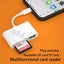 Lightning Host OTG / USB / SD / TF Card Reader Adapter Cable 3 in 1 Hub Carousel 9