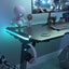Loctek Stylish Angled Adjustable Gaming Desk Single-Motor Height Adjustable Carousel 10