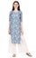 Phagun Women’s Printed Straight Cotton Kurti Elbow Sleeve Indian Kurta Ethnic Carousel 1