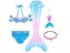 New Kids The Little Mermaid Tails Girll Swimsuit Bathing Suit Halloween Costume Carousel 7