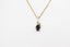 9ct Gold Set Genuine Garnet Pendent Carousel 4