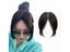Clip In Natural Human Hair Topper Bangs Fringe Hair Pieces Middle Part Carousel 2
