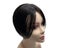 Clip In Natural Human Hair Topper Bangs Fringe Hair Pieces Middle Part Carousel 4