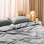 Dickies Cotton Waffle Texture Quilt Cover Set Grey Carousel 1