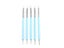 5pcs/set Double-ended Dotting Tools Set Nail Art Embossing Tools Pottery Craft Carousel 5