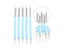 5pcs/set Double-ended Dotting Tools Set Nail Art Embossing Tools Pottery Craft Carousel 7