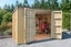 The Wooden Shed Company 3.0m Pine Board and Batten Mono Pitch Carousel 1