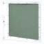 vidaXL Access Panel with Aluminium Frame and Plasterboard 600x600 mm Carousel 7