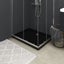 vidaXL Rectangular ABS Shower Base Tray Black 70x90 cm Carousel 1