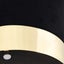 vidaXL Stool Black and Gold Velvet Carousel 3