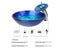 JIENI Blue Chrome Tall Basin Tap Bathroom Sink Tap Set Carousel 6