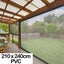 210CM X 240CM Heavy Duty PVC Clear Patio Cafe Blinds Outdoor UV Protect Awning Carousel 4