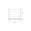 Goldair Straight Square Towel Rail Warmer 4 Bar Ladder Carousel 2