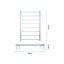 Goldair Heated Towel Rail 8 Bar Stainless Steel Carousel 2