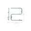 Goldair Select Heated Towel Rail 3 Bar Polished Stainless Steel Carousel 2