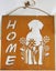 Home metal sign with dog design, distressed 'rusted' finish. Carousel 1
