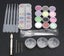 107PCS Silicone Resin Jewelry Casting Mold with Glitter and Flower Decoration Carousel 9