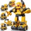 Transform The Toy Into A Robot With 5 Vehicles, Assemble And Disassemble Carousel 5