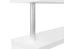 “Final stock clearance " Rotating Computer Desk & Shelf - White (120cm) Carousel 5