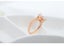 Rings Square Cut CZ Diamonds Rose Gold Plated Ring Size 8 Carousel 2