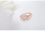 Rings Square Cut CZ Diamonds Rose Gold Plated Ring Size 8 Carousel 3