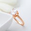 Rings Square Cut CZ Diamonds Rose Gold Plated Ring Size 8 Carousel 4